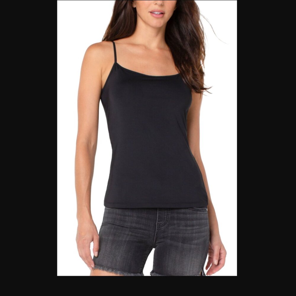 Liverpool Knit Camisole Top - Black - Large